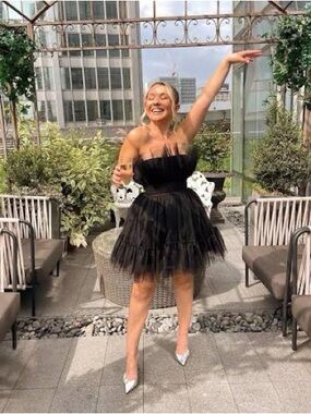 Katie May Ellee Elle Mini Dress Black Medium